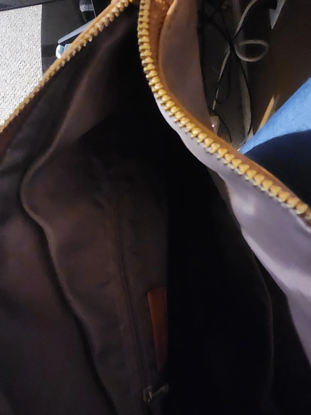 Cognac Leather Backpack/Tote Bag